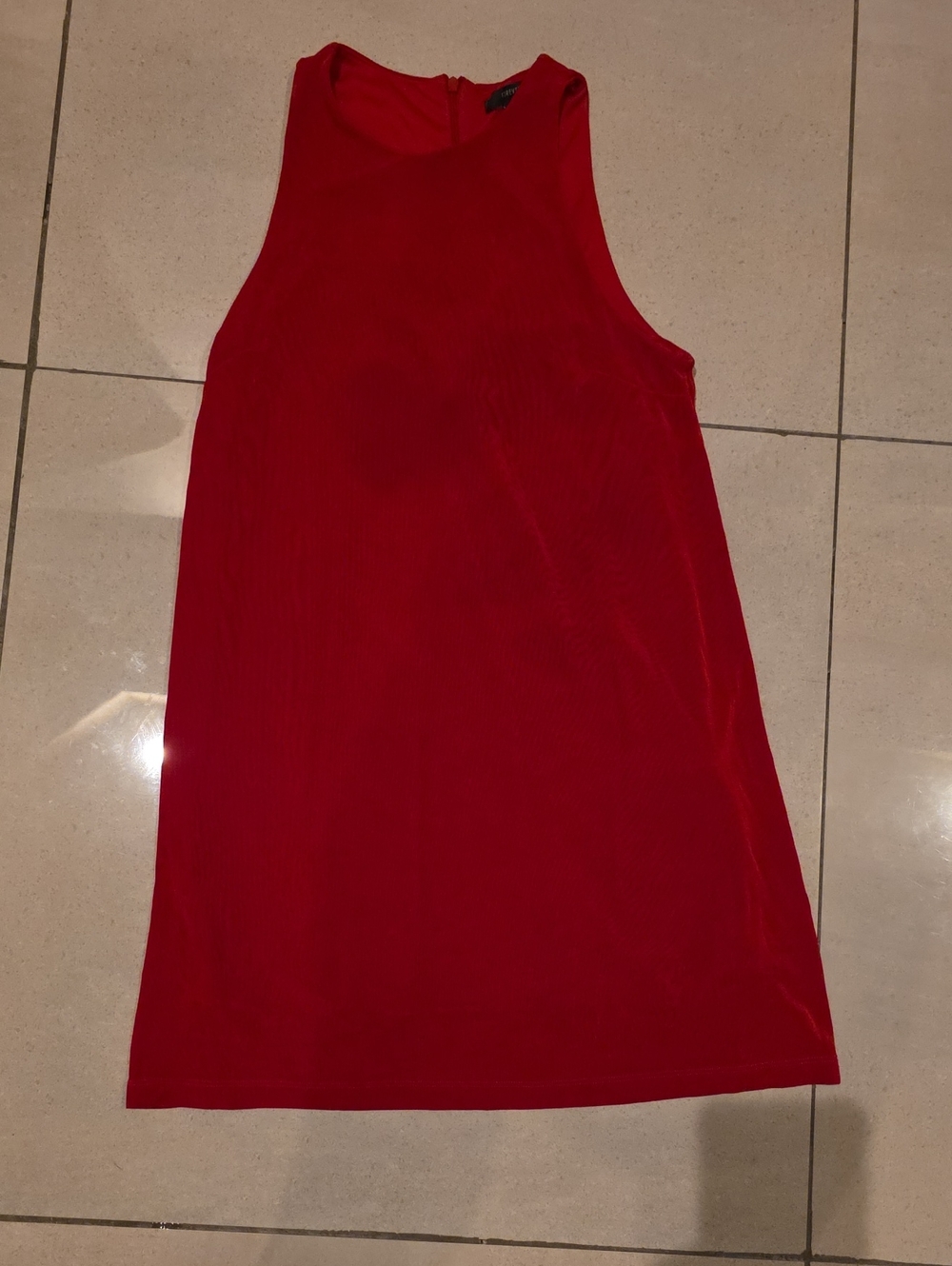 Forever 21 Red Sleeveless Mini Shift Dress
